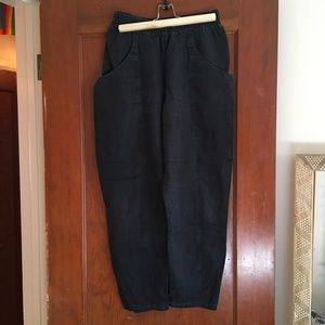 Elizabeth Suzann Clyde Pants Black Linen 8R